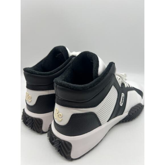 G/Fore G.112 Leather Mid-Top Street Shoe Black/White Men\'s Size 12 New main image 5